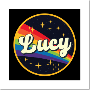 Lucy // Rainbow In Space Vintage Style Posters and Art